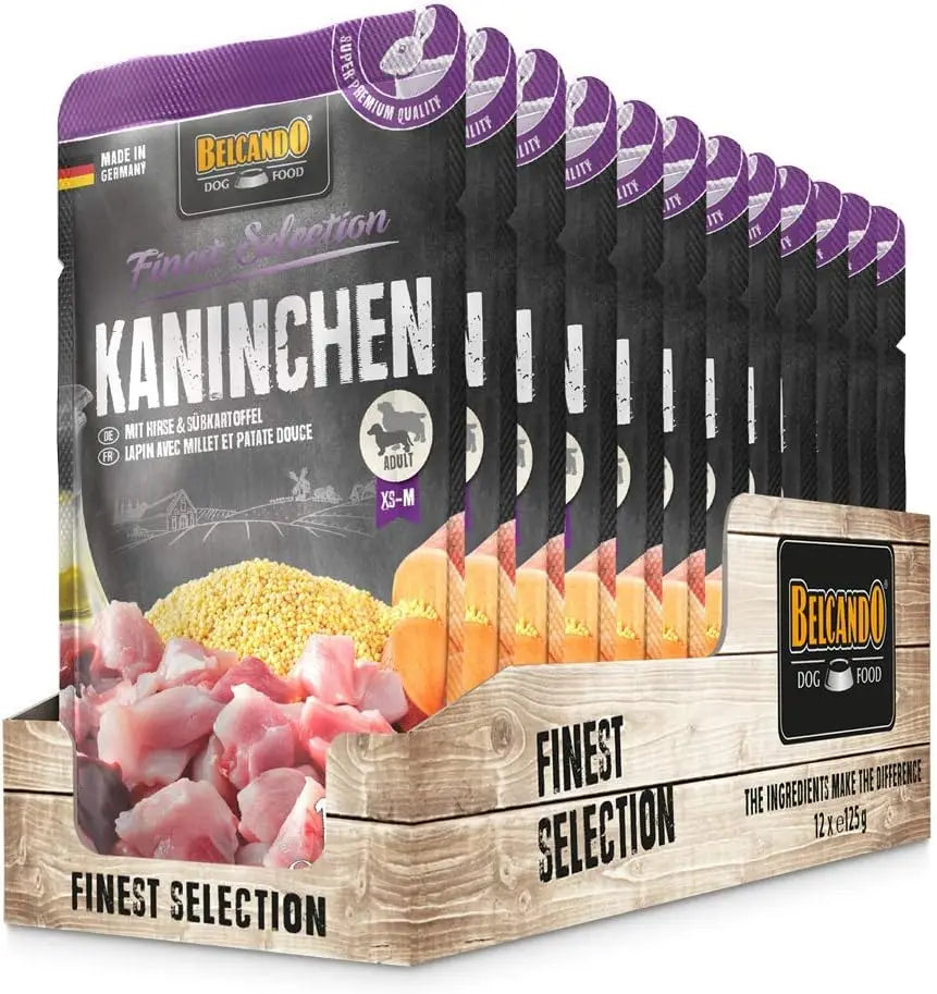 Ração húmida premium para cães Belcando Natural