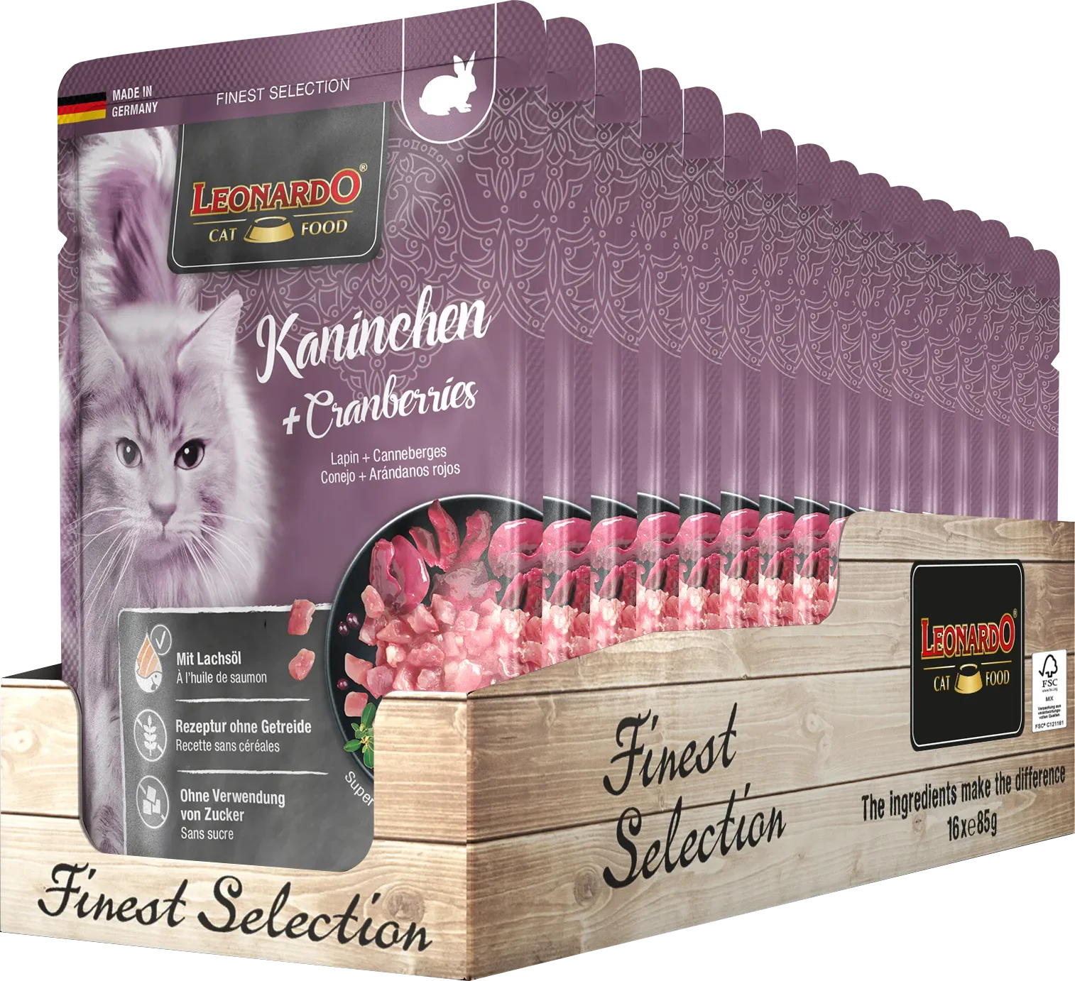 Leonardo Finest Selection - alimento húmido premium para gatos