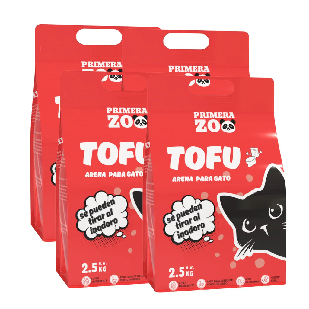 Flushable Tofu Cat Litter 6L Bag Clumping Dust Free Odor Control Biodegradable Toilet Disposal in 2.5kg bags