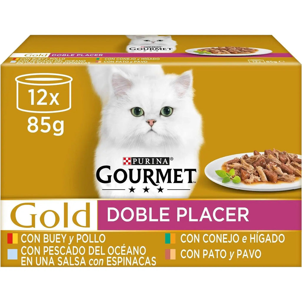 Purina Gourmet Cat Food Assortment Pate Seafood Mix For Cats With Limited Ingredients In Spain Cardio Health