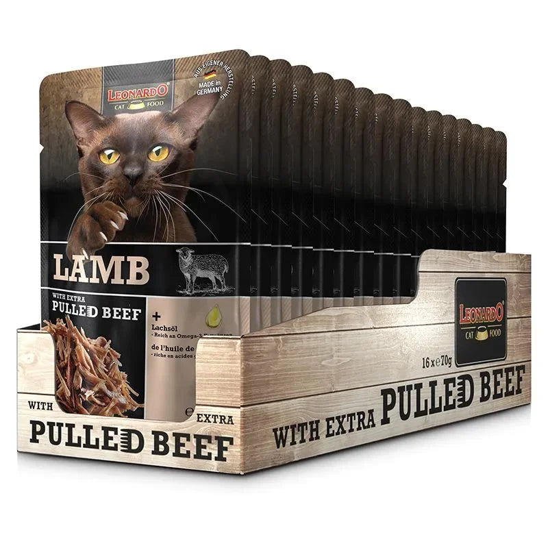 Leonardo pulled beef pate for pets
