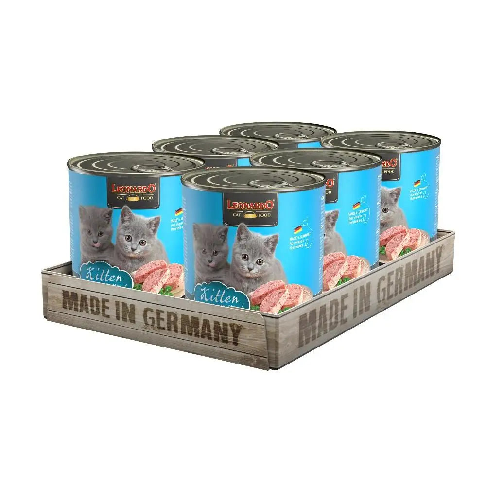 Leonardo kitten - pack of 6 cans of wet food for puppies