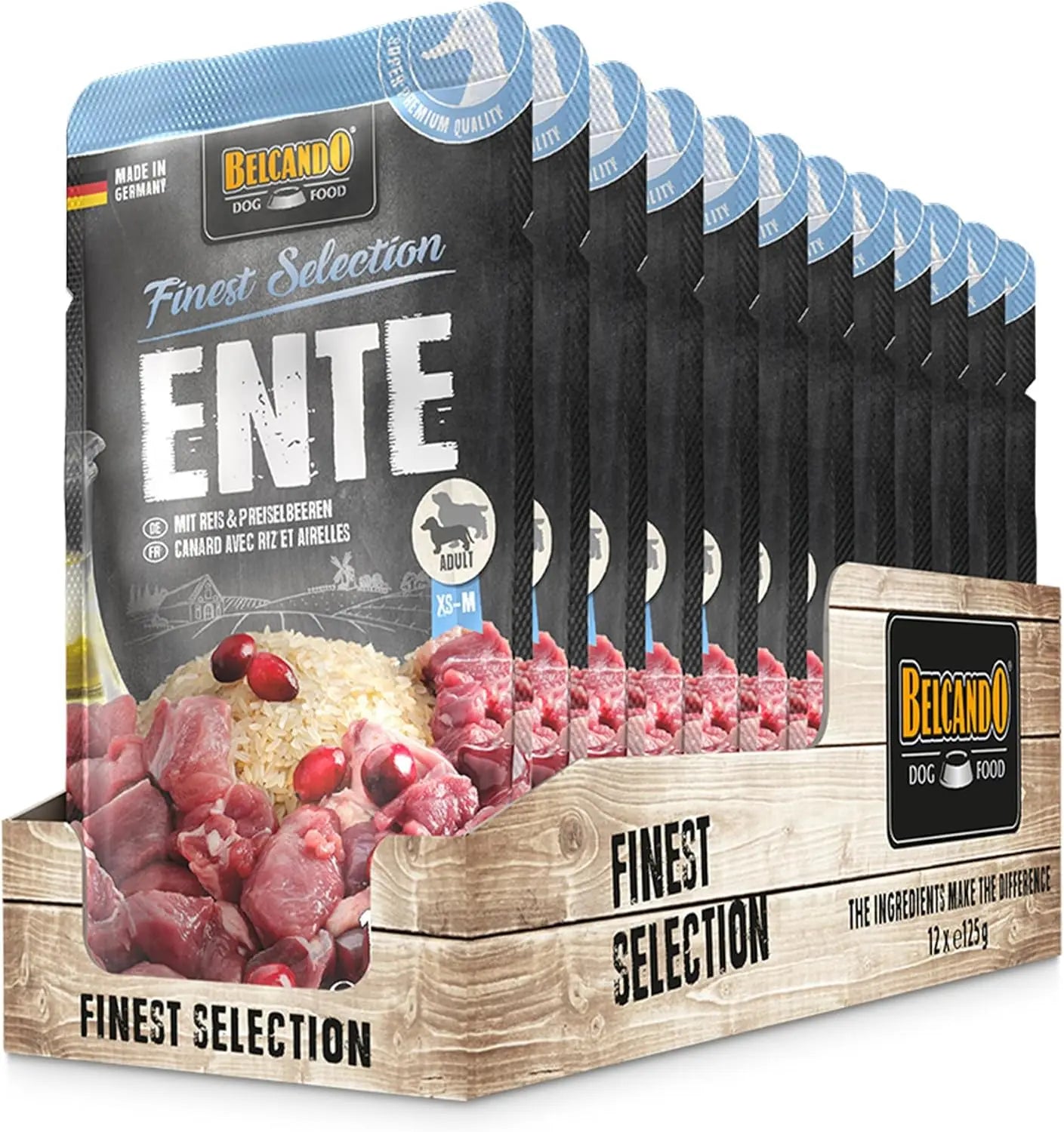 Ração húmida premium para cães Belcando Natural