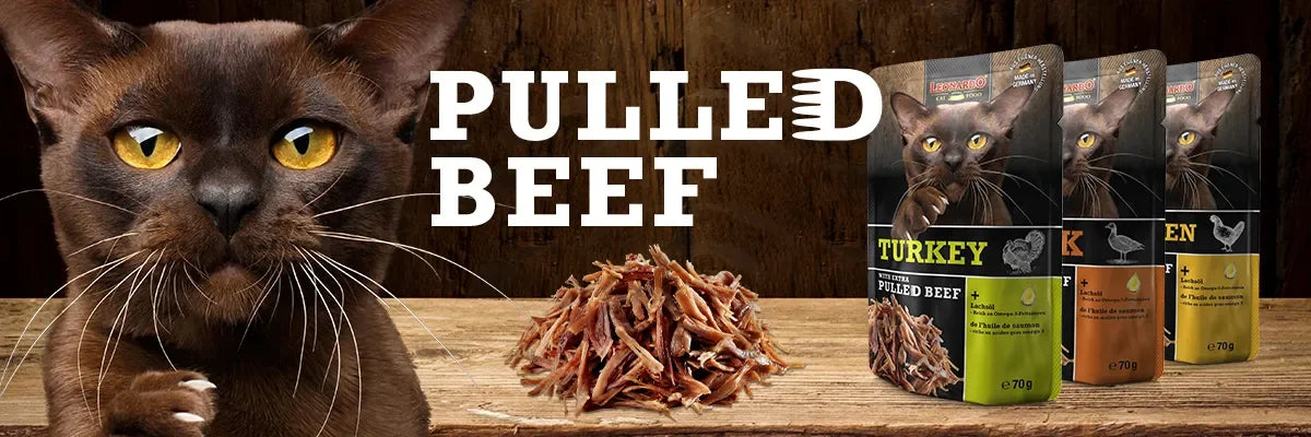 Leonardo pulled beef pate for pets