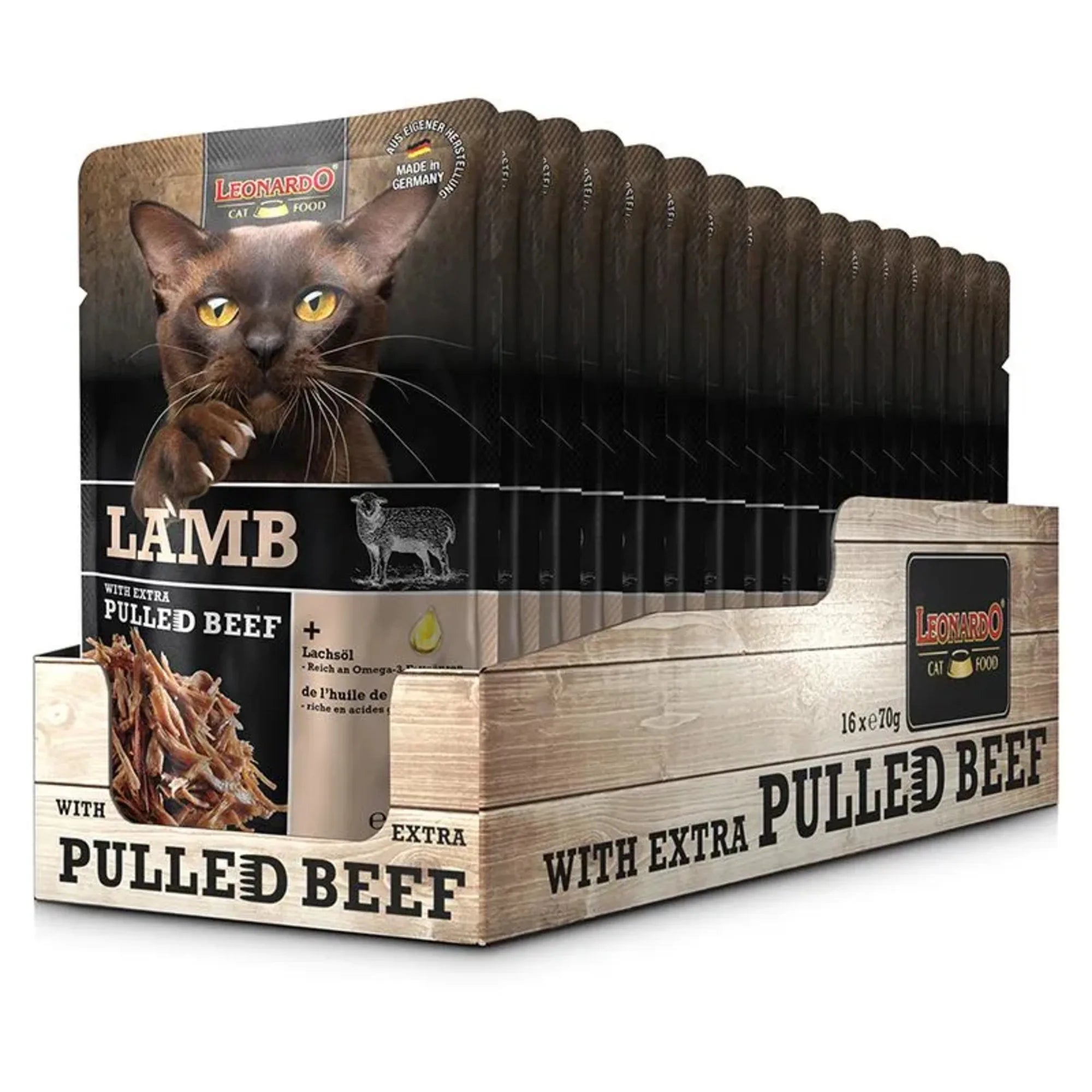 Leonardo pulled beef pate for pets