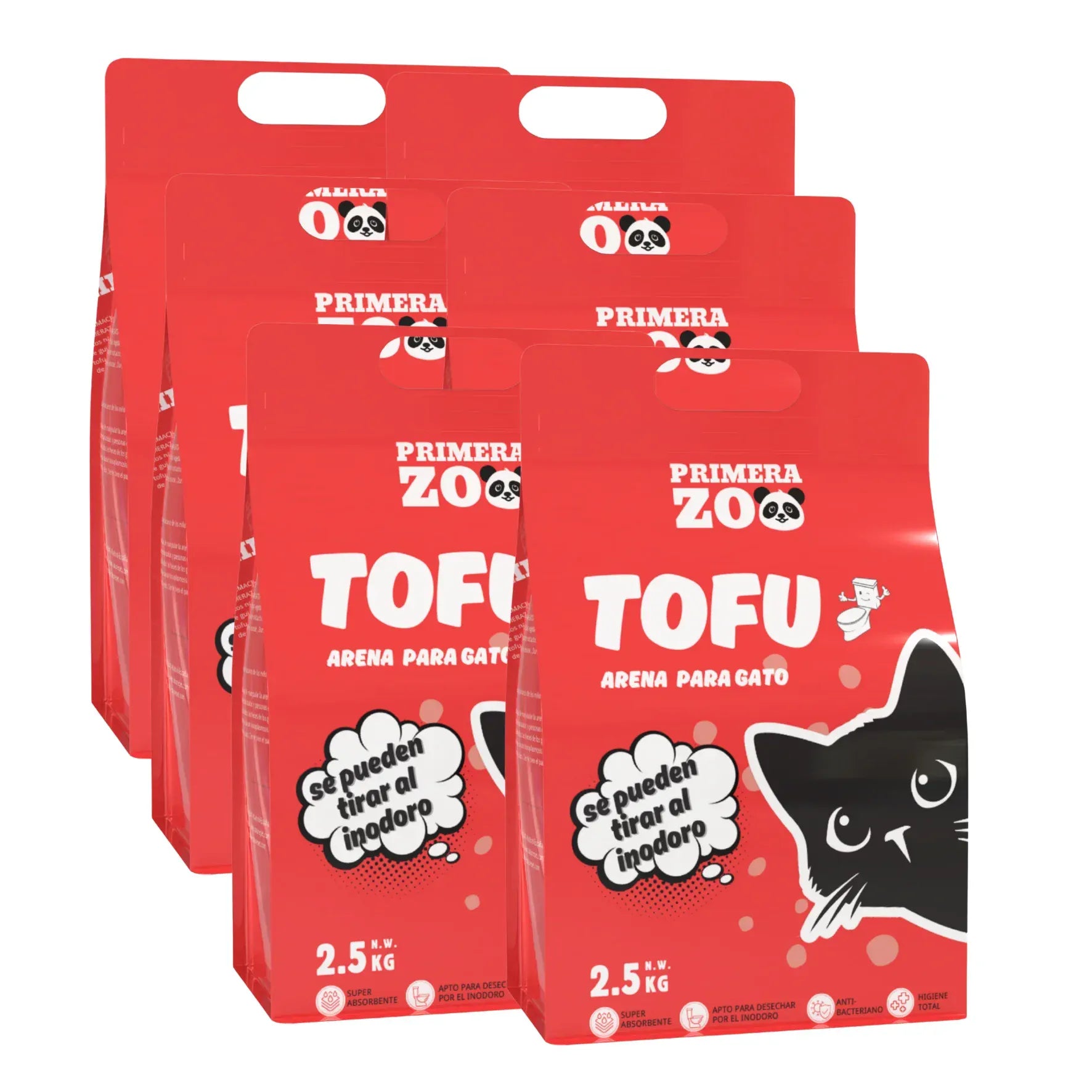 Flushable Tofu Cat Litter 6L Bag Clumping Dust Free Odor Control Biodegradable Toilet Disposal
