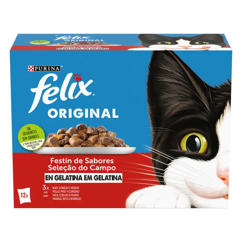 Purina Felix Fantastic, alimento húmido para gatos adultos.