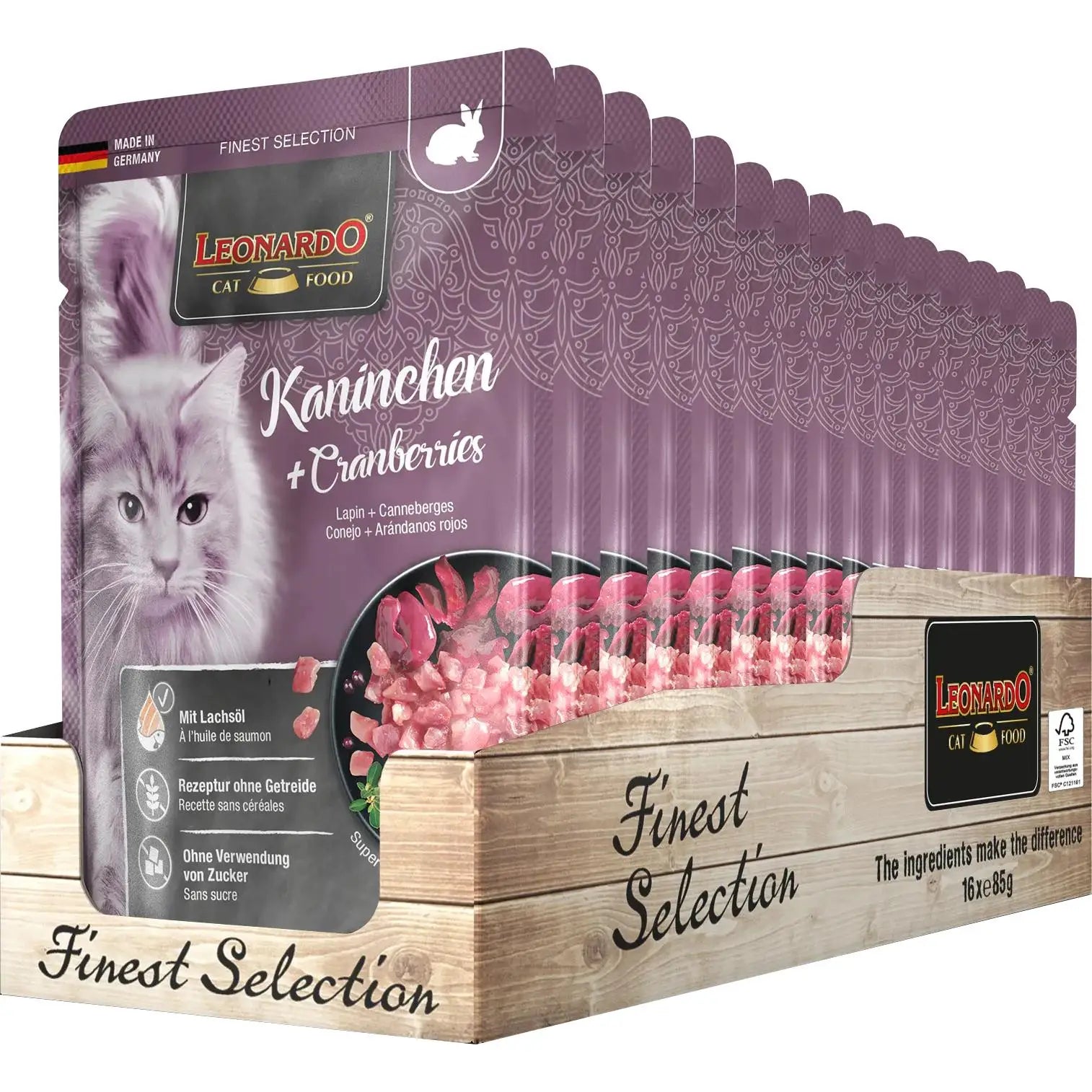 Leonardo finest selection - premium wet food for cats