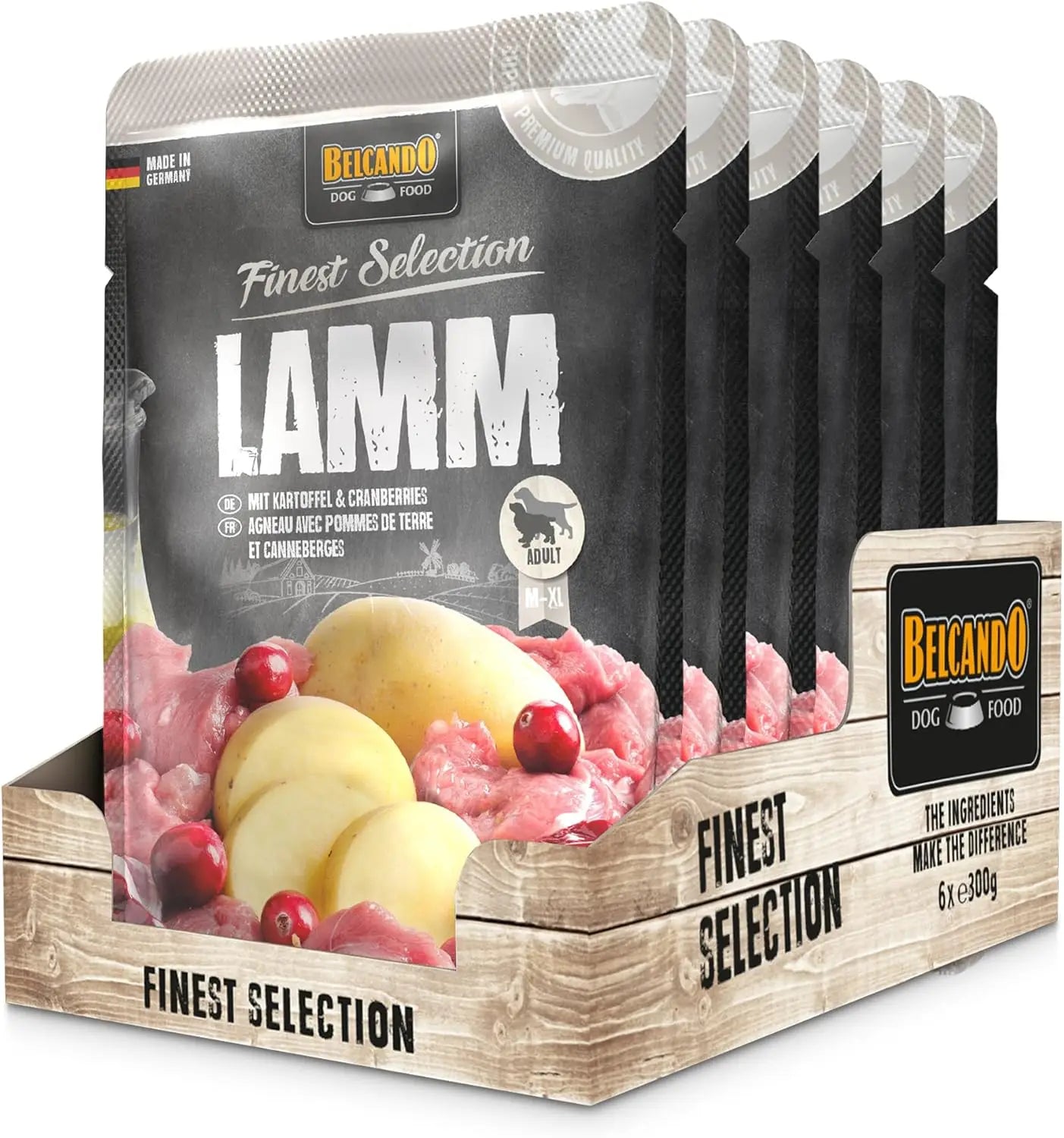 Ração húmida premium para cães Belcando Natural