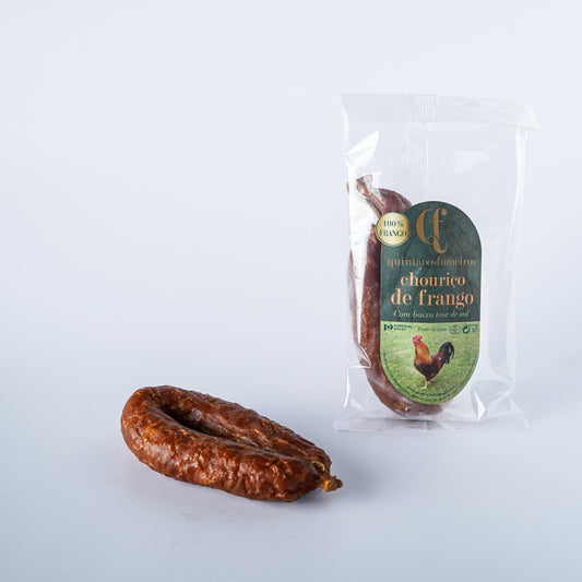 Chouriço de Frango 180g - Salsicha Fumada de Ponte de Lima