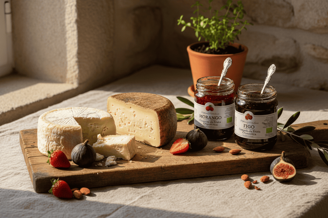 Geocakes Artisan Basket — 2 Cheeses & 2 Jams – authentic Portuguese food