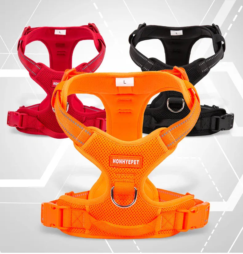 reflective pet harness for outdoor camping