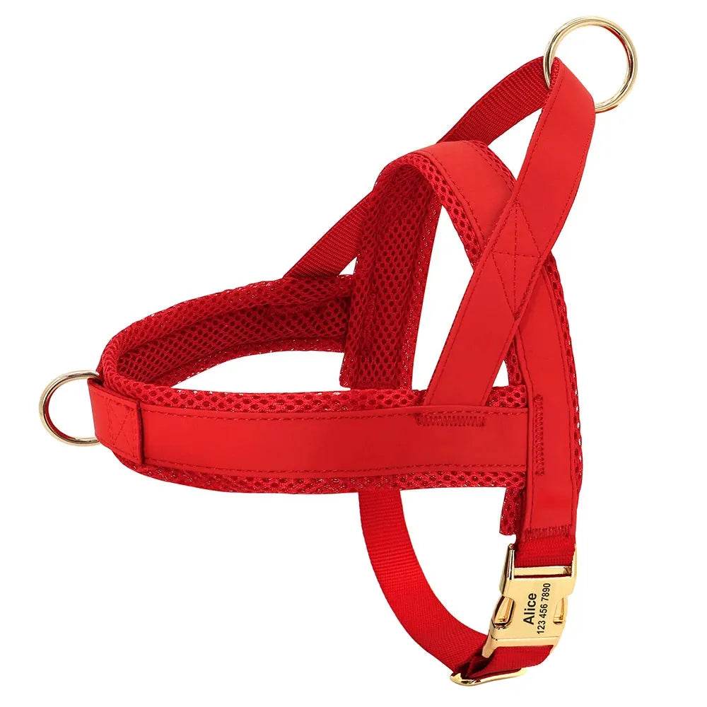 Personalized Dog Harness No Pull Dog Adjustable Pet Walking - Loja Manuel Coelho