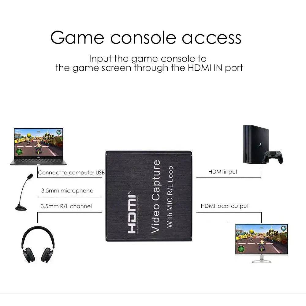 Loja Manuel Coelho HDMI Recording Box with Audio Input - Loja Manuel Coelho