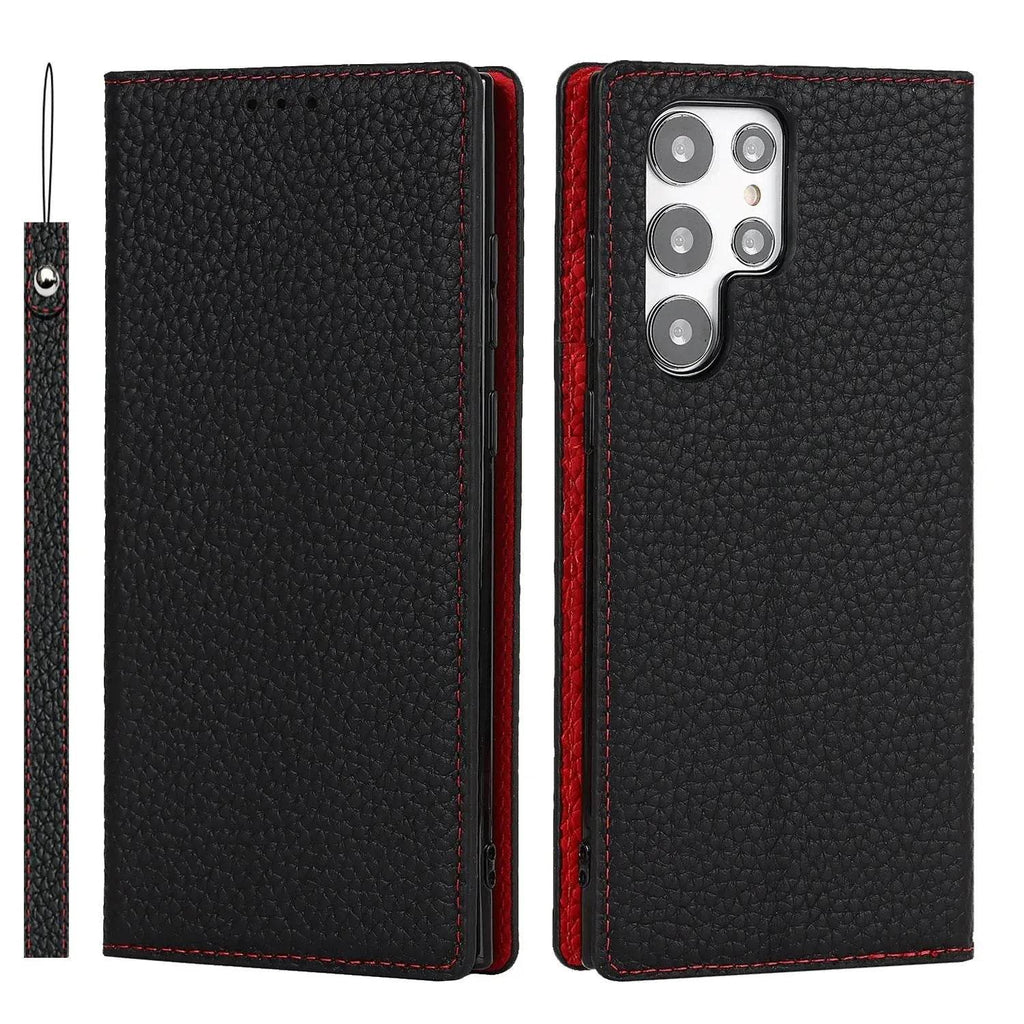 Loja Manuel Coelho Litchi Texture Phone Case for S24 Ultra - Loja Manuel Coelho