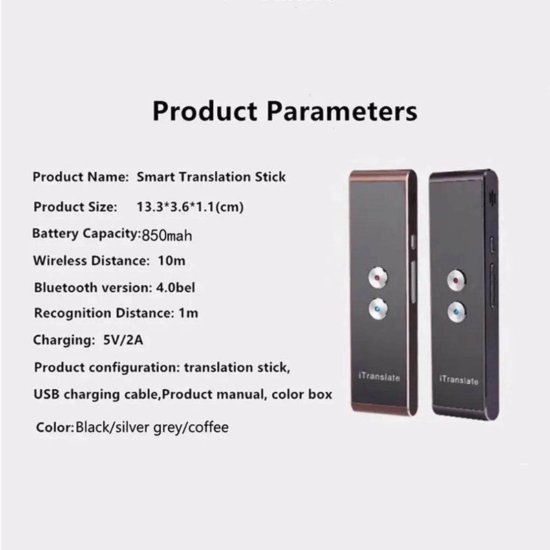 Loja Manuel Coelho Multilingual Travel Translator & Voice Recorder - Loja Manuel Coelho