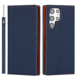 Galaxy S24 Ultra Case Litchi Leather Phone Case