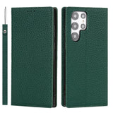 Galaxy S24 Ultra Case Litchi Leather Phone Case