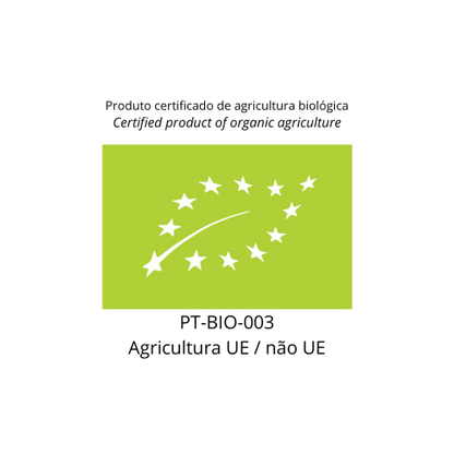 Selo de certificação de agricultura biológica da União Europeia.