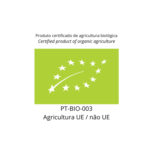 Selo de certificação de agricultura biológica da União Europeia.