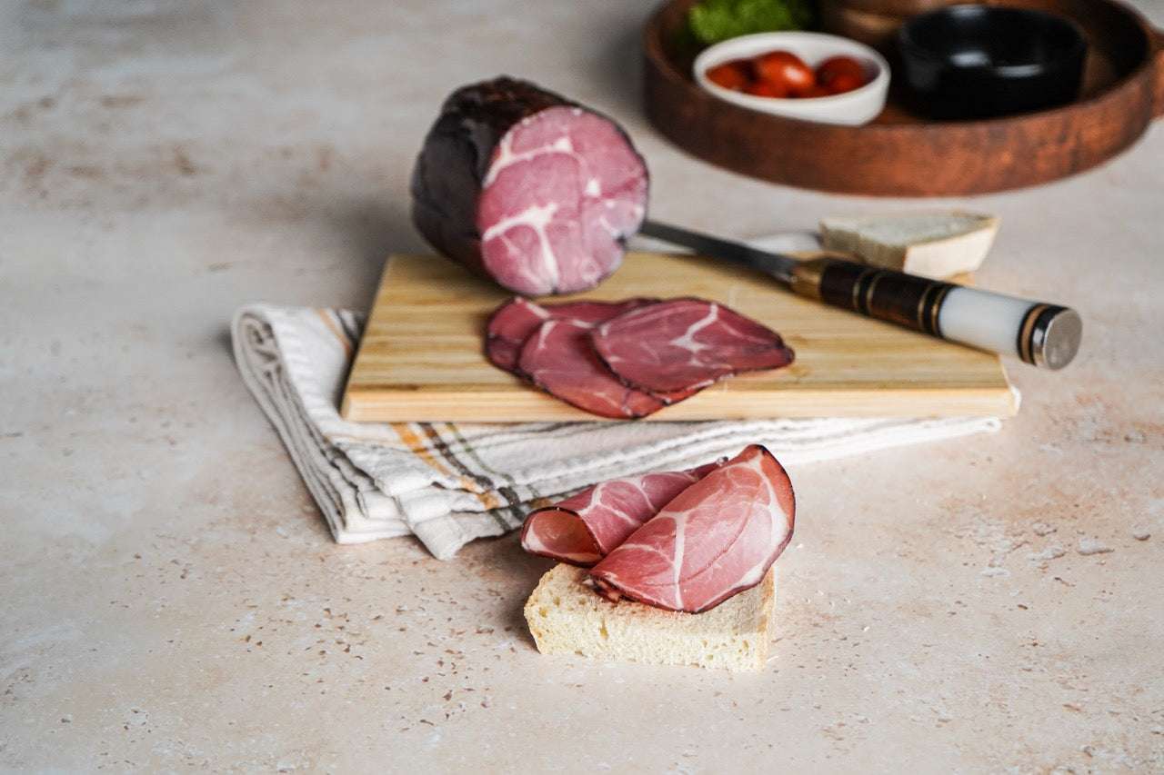 Smoked Cachaço 700g - Ponte de Lima Premium Cured Pork – authentic Portuguese food