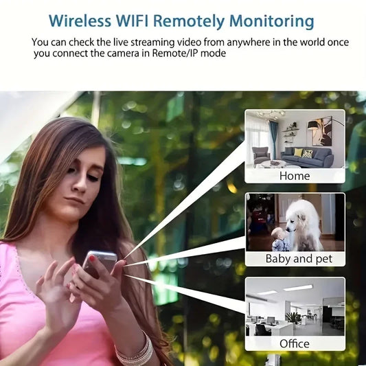 1080P HD Mini WiFi Camera Indoor Safety Security Surveillance Baby Monitor Night Vision