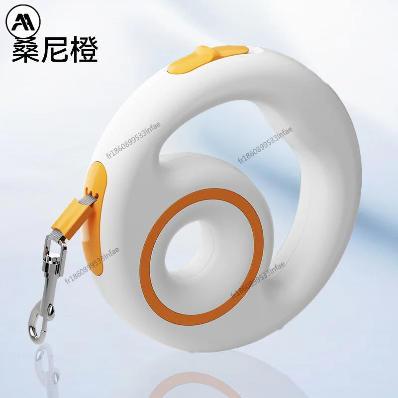 Coleira retrátil automática para cães e gatos de pequeno e médio porte