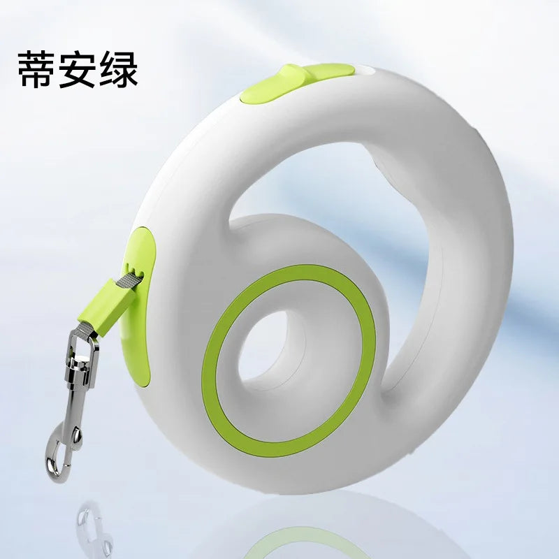 Coleira retrátil automática para cães e gatos de pequeno e médio porte