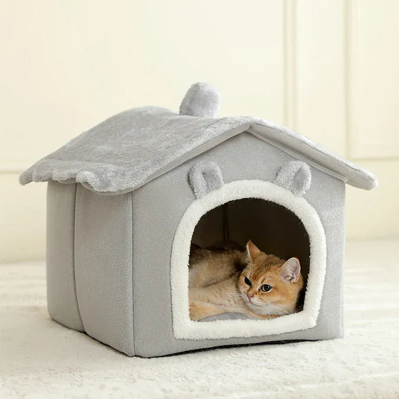 Foldable Pet House For Small Dogs And Cats Portable Soft 100 Percent Cotton Cat House