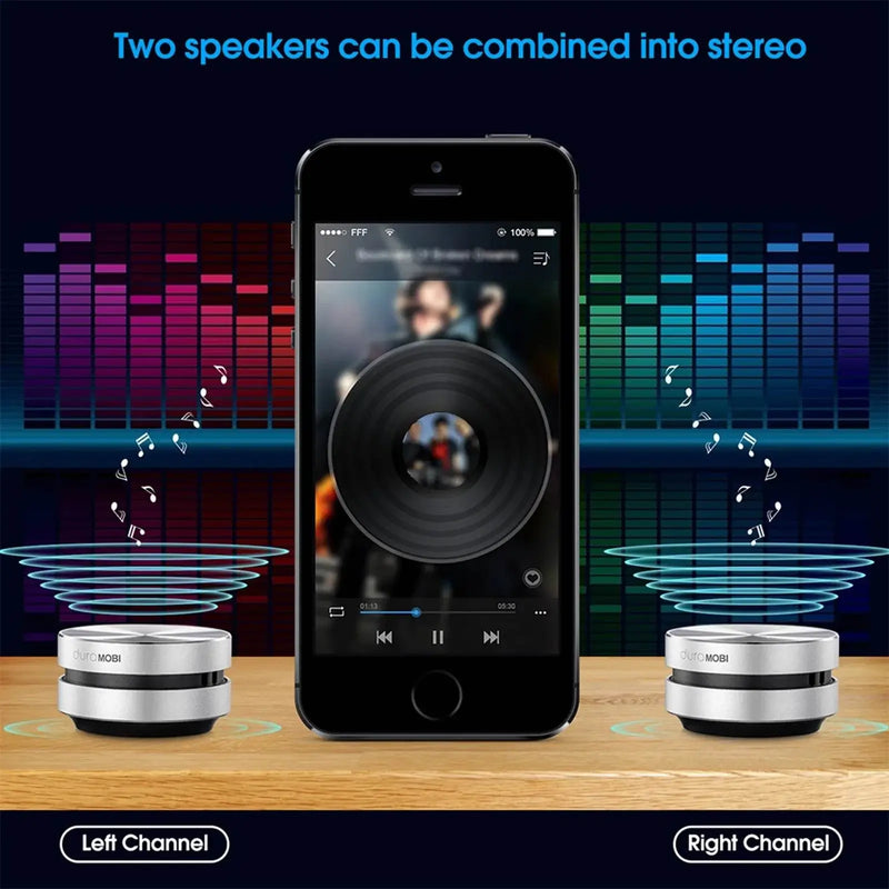 1/2 Pack Wirelessly BT Speaker Bone Conduction Speakers Mini Portable - Loja Manuel Coelho
