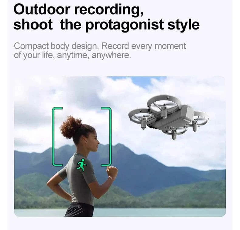 GT3 Mini With LED Foldable Drone GPS 8K HD Dual Camera Brushless Motor