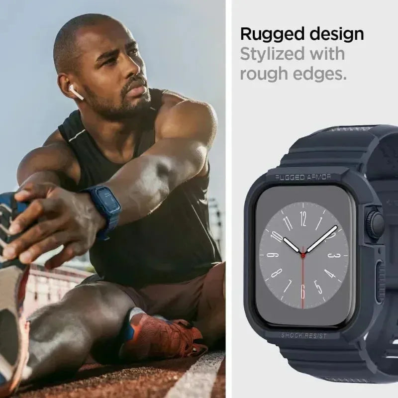 Rugged Armor Pro Designed for Apple Watch Ultra 2 Rubber Case with Band-Loja Manuel Coelho