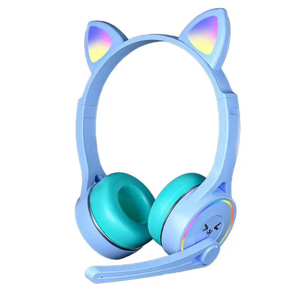 Headphones Cute Cat Ears with LED Flashing - Loja Manuel Coelho