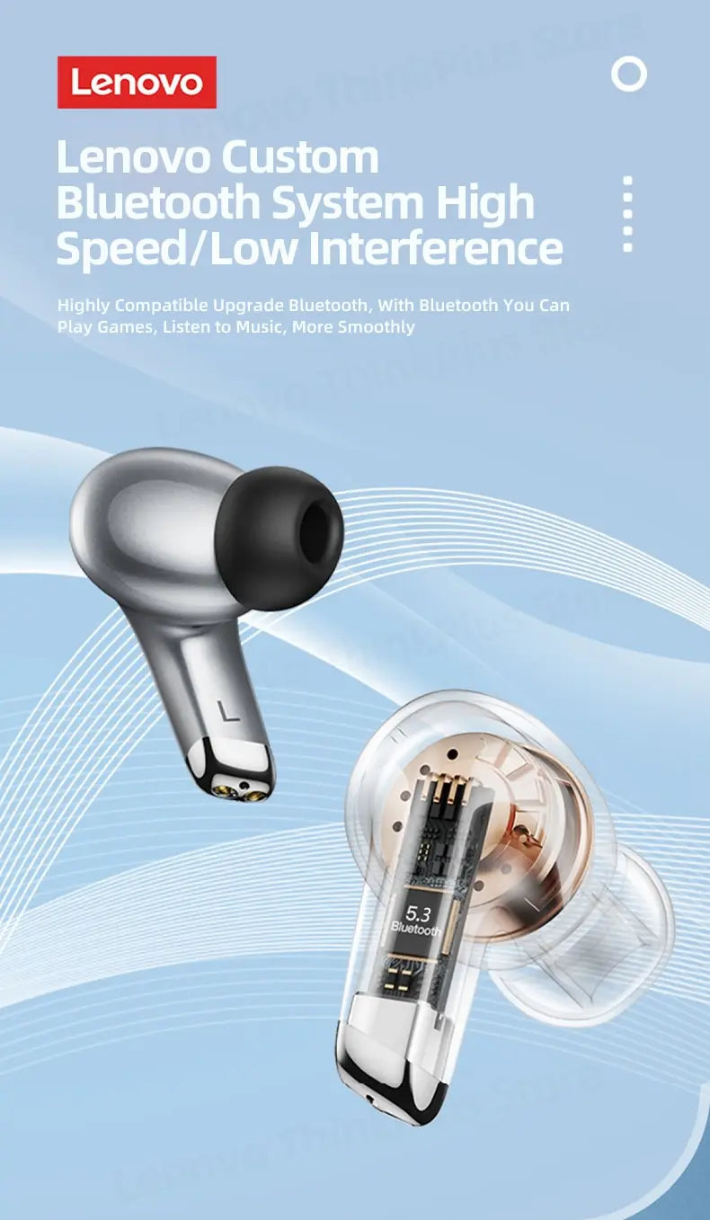 Choice Lenovo LP5 Wireless Bluetooth Earbuds HiFi Music Earphones Headphones
