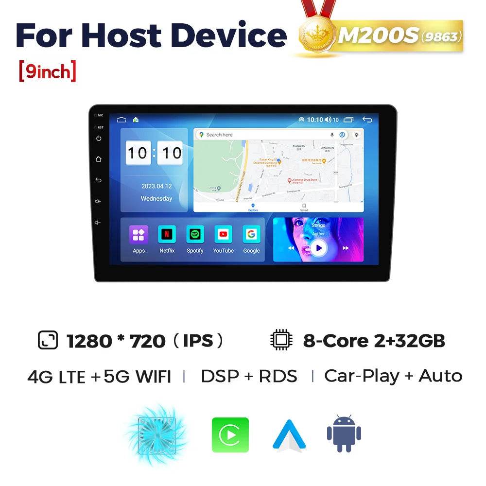 MEKEDE UIS7862S Car Radio Wireless Carplay for BMW, Benz - Loja Manuel Coelho