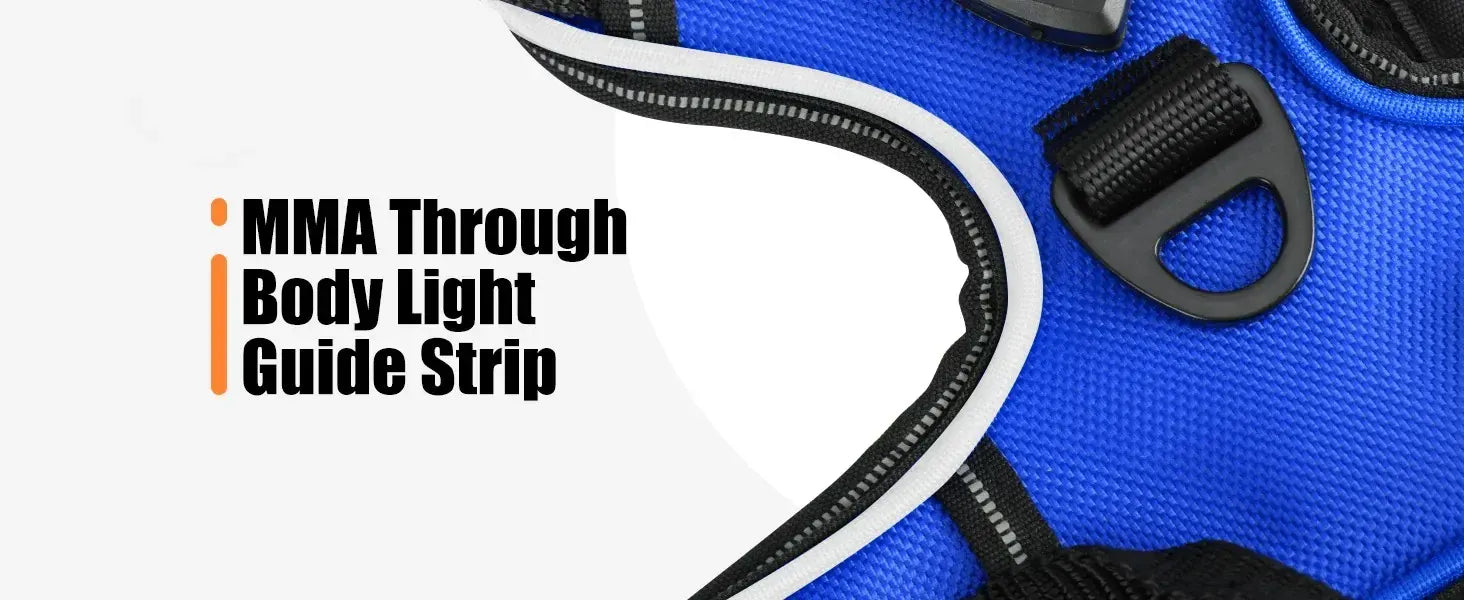 LED Dog Harness Nuoying Night Walking Harness with Durable Nylon &