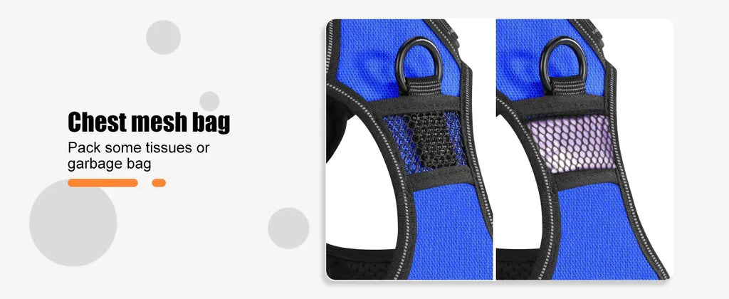 LED Dog Harness Nuoying Night Walking Harness with Durable Nylon &