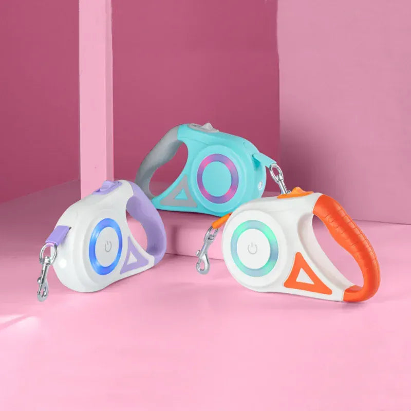 NUOYING Automatic Retractable Dog Leash Nylon Construction Lightweight Safe And Smooth Locking For All Breeds