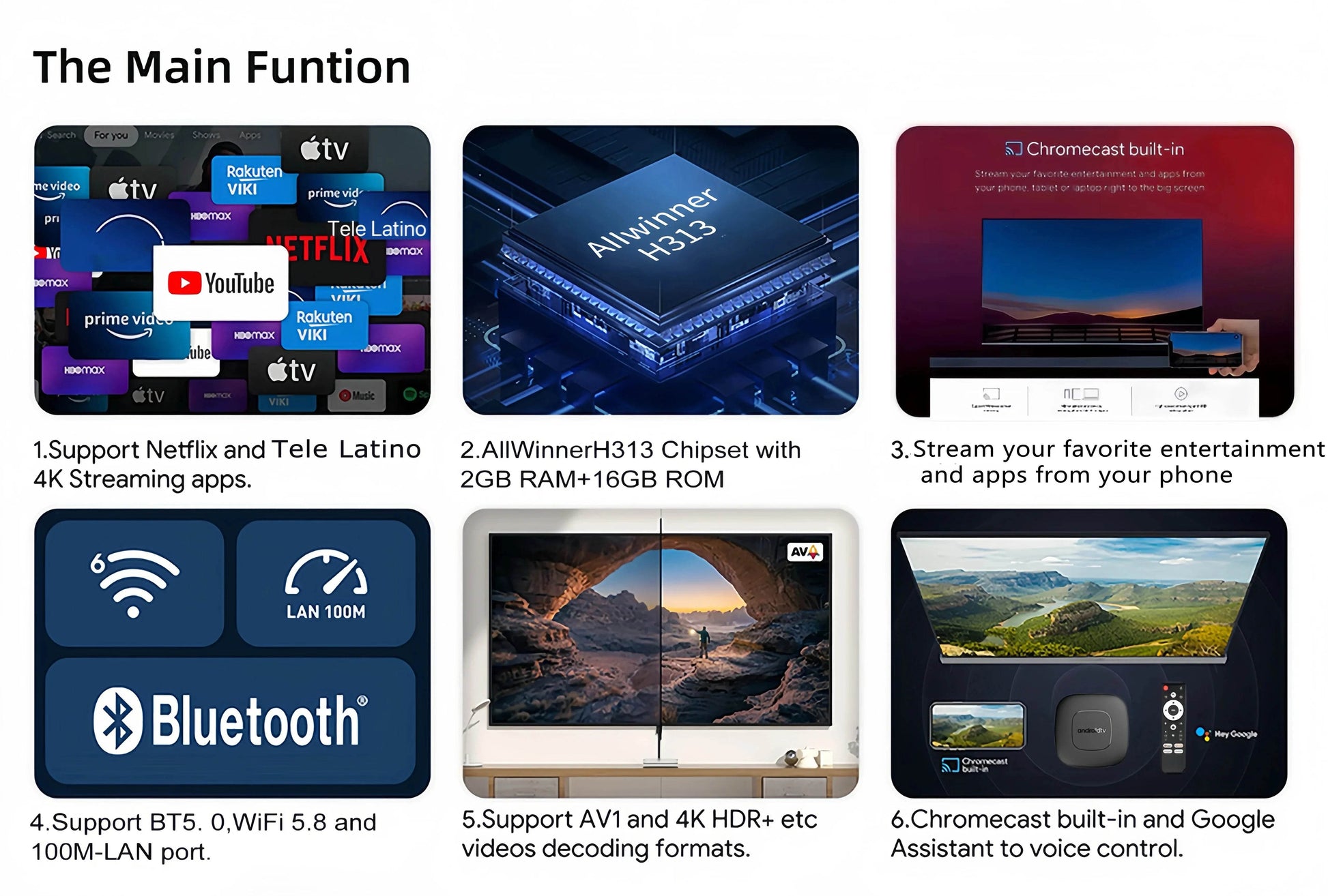Global Version Mortal T1 Smart TV Box - 4K Streaming - Loja Manuel Coelho