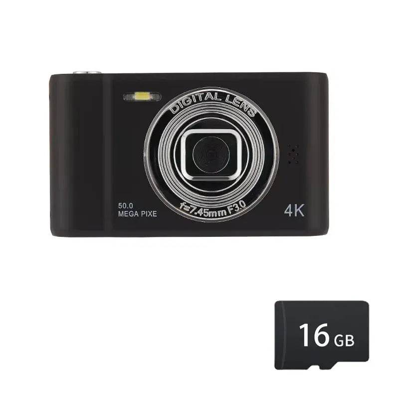 4K Digital Camera Travel Selfie Camara 50 Megapixels H2.4inch Screen - Loja Manuel Coelho