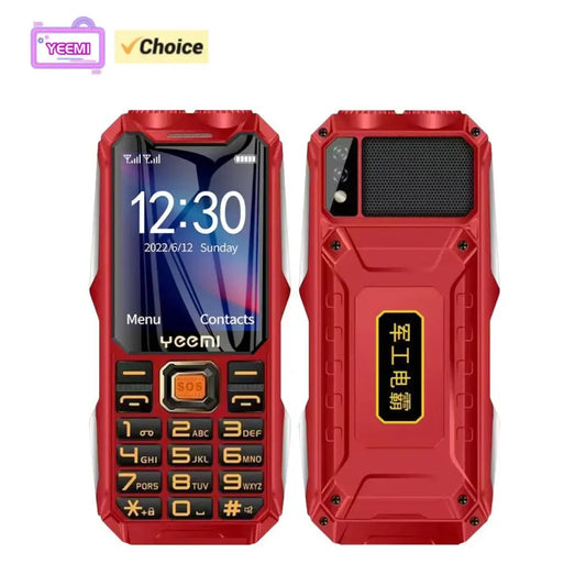 YEEMI Q8 GSM 2G Rugged Phone Big Battery Dual Flashlight 2.4inches HD Screen Dual SIM - Loja Manuel Coelho