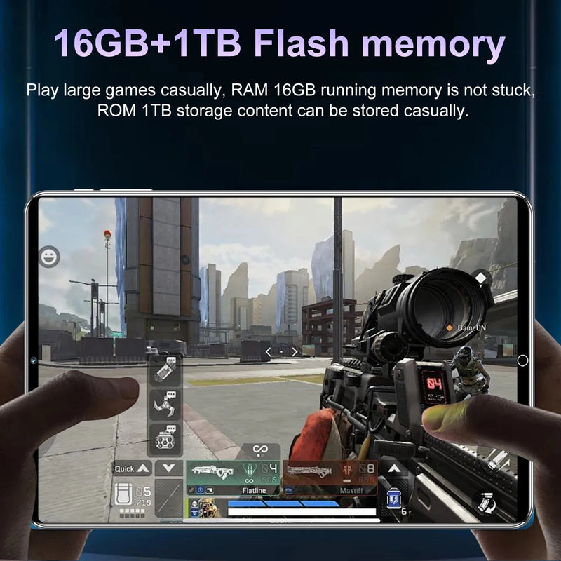 2025 5G New 10.36Inch Tablet Android 16GB RAM 1TB ROM Android 13.0 12000mAh - Loja Manuel Coelho