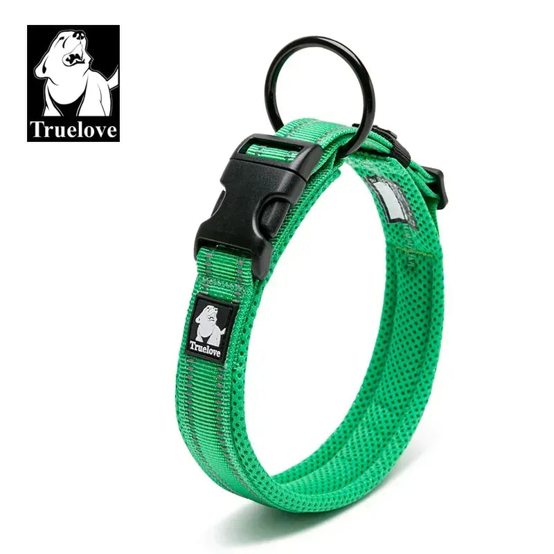 Reflective Dog Collar Padded Nylon 3M Reflective Breakaway
