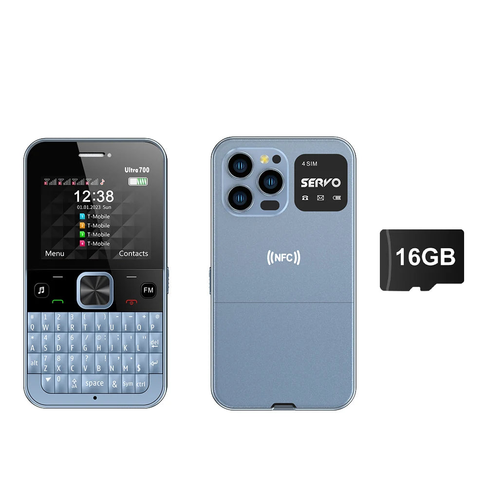 SERVO Ultra700 QWERTY Keyboard Mobile Phone Call Recording Flashlight FM MP3 NFC - Loja Manuel Coelho