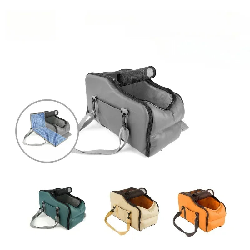 Cama para cão, tapete portátil para carro, para uso no exterior, assento de segurança para viagem de carro