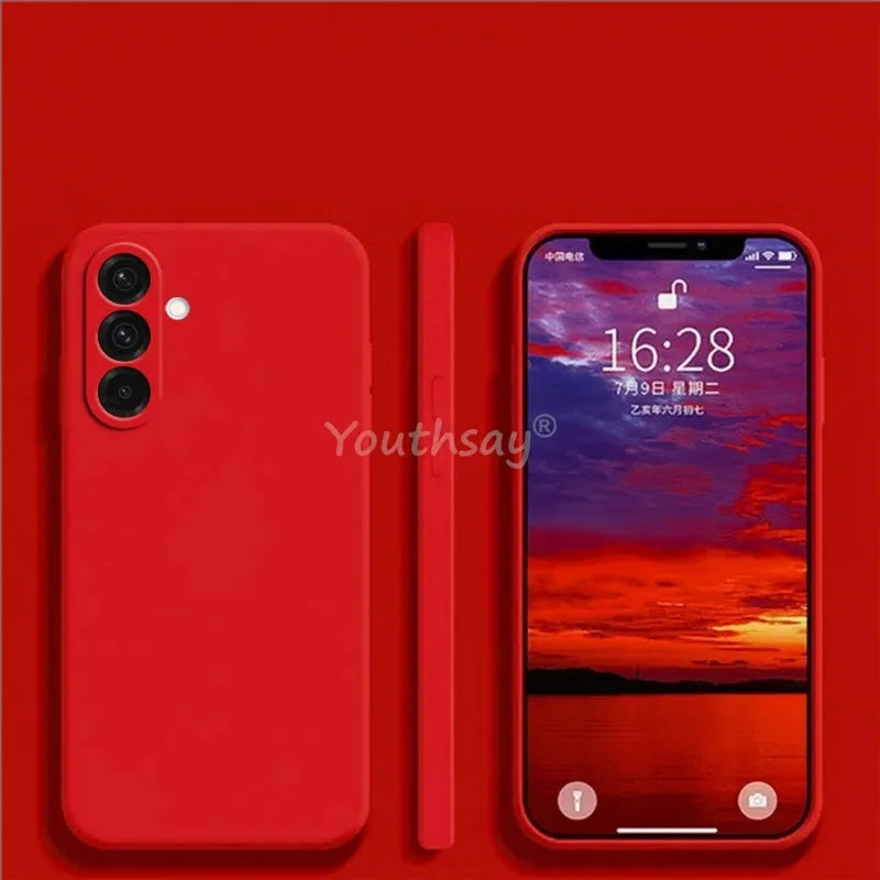 For Samsung Galaxy A26 Case Liquid Silicone TPU Plain Phone Protector Cover - Loja Manuel Coelho