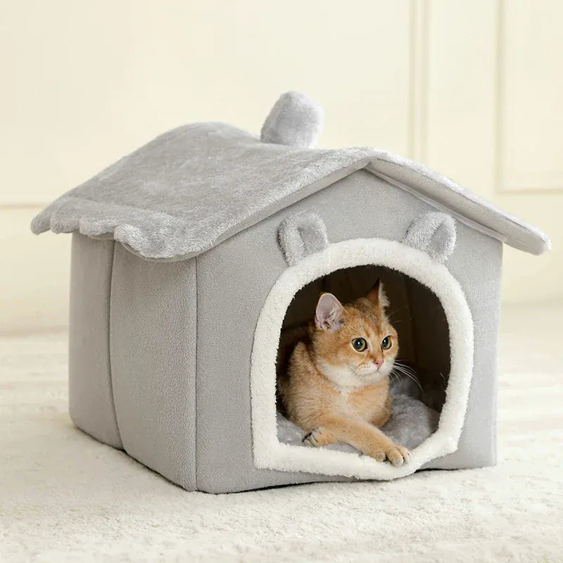Foldable Pet House For Small Dogs And Cats Portable Soft 100 Percent Cotton Cat House