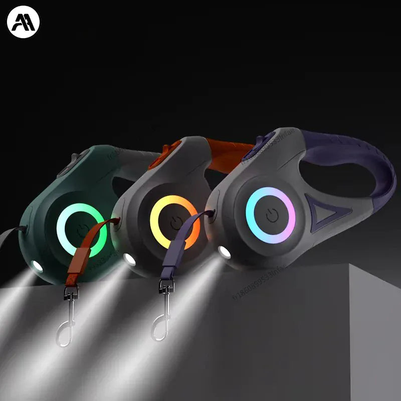 NUOYING Automatic Retractable Dog Leash Nylon Construction Lightweight Safe And Smooth Locking For All Breeds