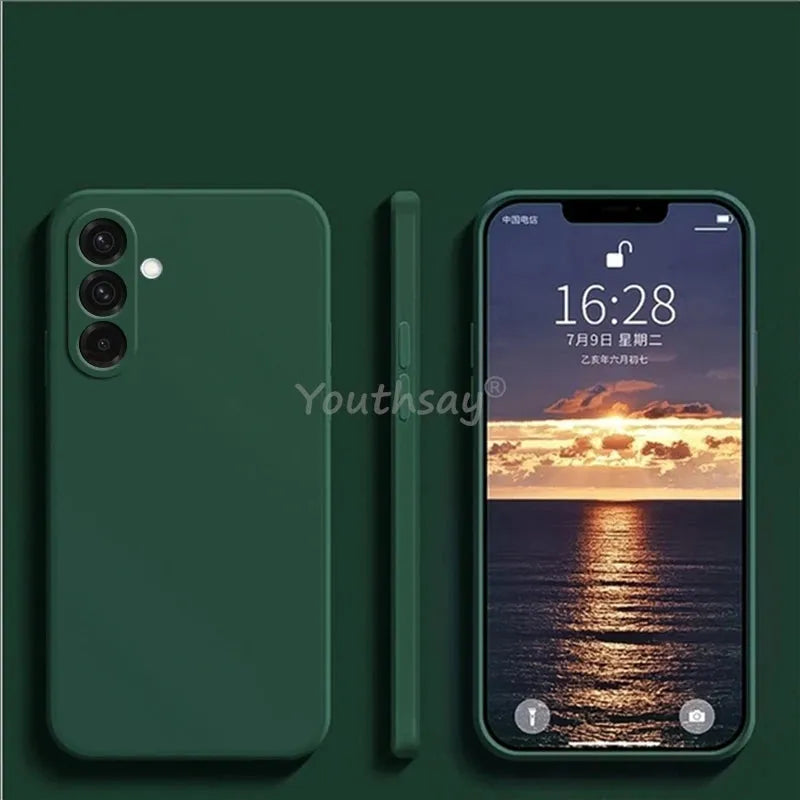 For Samsung Galaxy A26 Case Liquid Silicone TPU Plain Phone Protector Cover - Loja Manuel Coelho