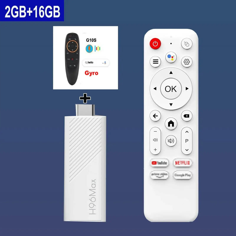 H96 MAX Android TV Stick Allwinner H313 with 2.4G Wifi 5G Wifi6 Dual Brand - Loja Manuel Coelho